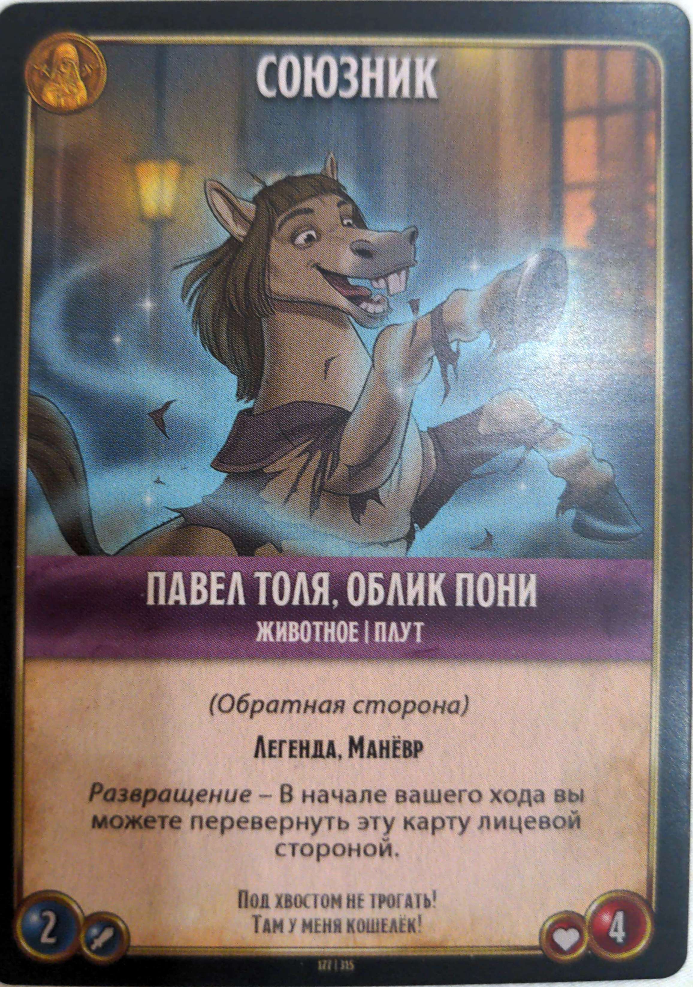 Павел Толя, облик пони